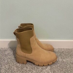 Tan booties. Worn 3 times. Size 8.5.